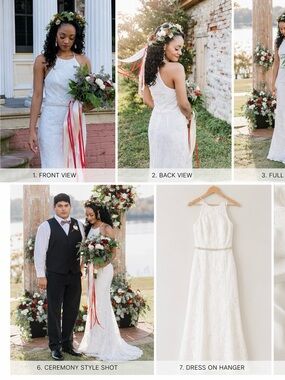 David’s Bridal Lace Wedding Dress | Boho Bridal, Garden Wedding, Size [X]